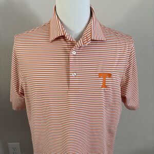 Tennessee Volunteers Vineyard Vines Golf Polo Orange Striped Men’s Size Large